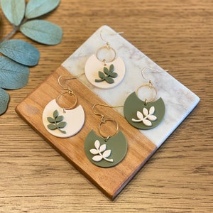 Leaf Acrylic Earrings, Fall statement earrings, Homestead, spring Earrings image 3