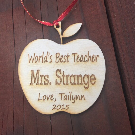 Custom Holiday Ornaments Teacher Gifts 1 Laser Engraved Etsy