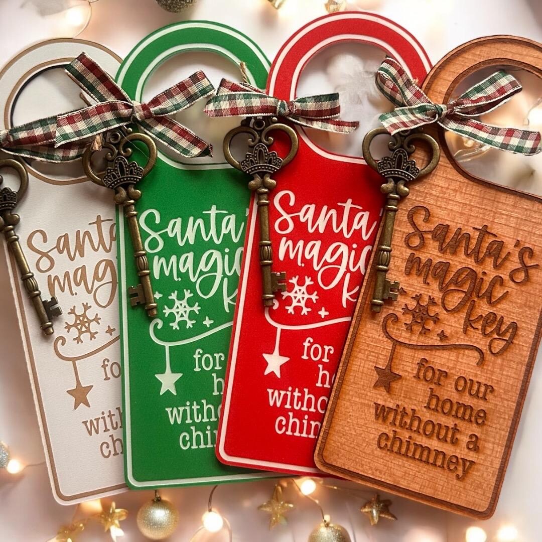 Santa's Magic Key Door Hanger: Chimney Alternative - Etsy
