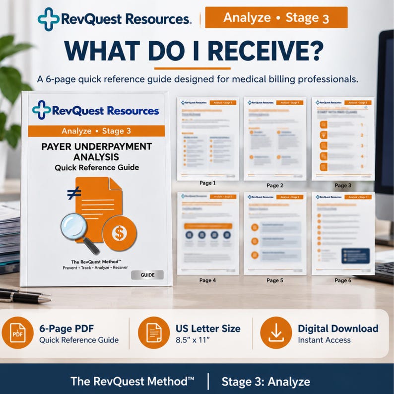 Payer Underpayment Analysis Quick Reference Guide, RCM Professional ...
