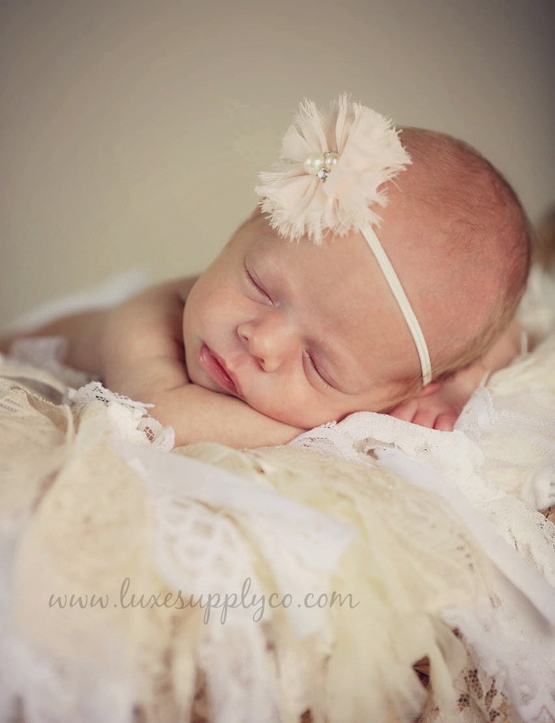 DIY Baby Headband Making Kit Pink Gold White Grey Etsy