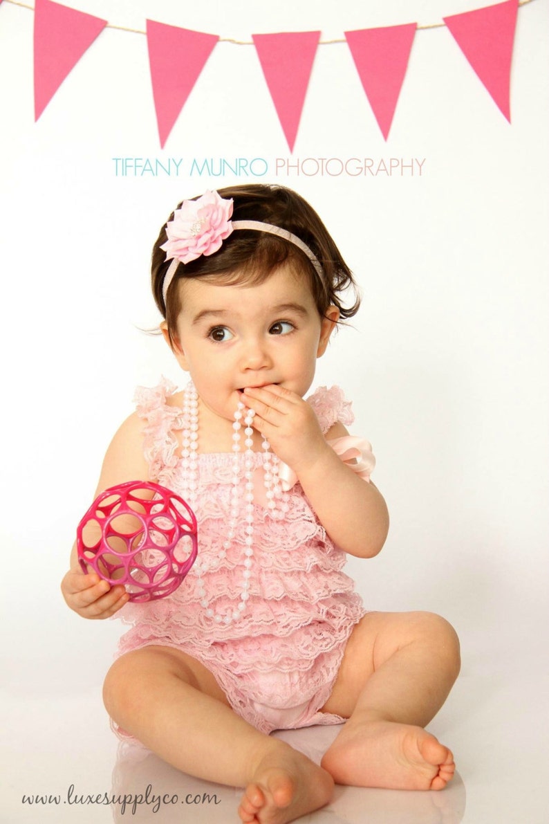 DIY Baby Headband Making Kit Pink Gold White Grey Etsy