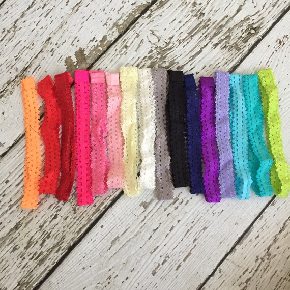 Interchangeable Frilly Elastic Baby Headbands CLEARANCE GRAB Etsy