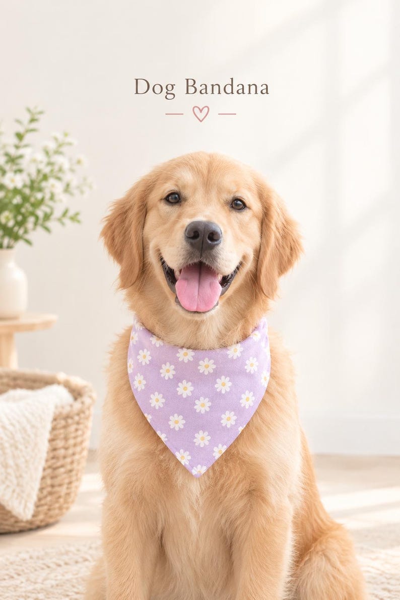 Paper Dog Tutorial Dog Scrunchie Bandana Sewing Pattern, DIY Pet Scarf PDF, Reversible Dog ...