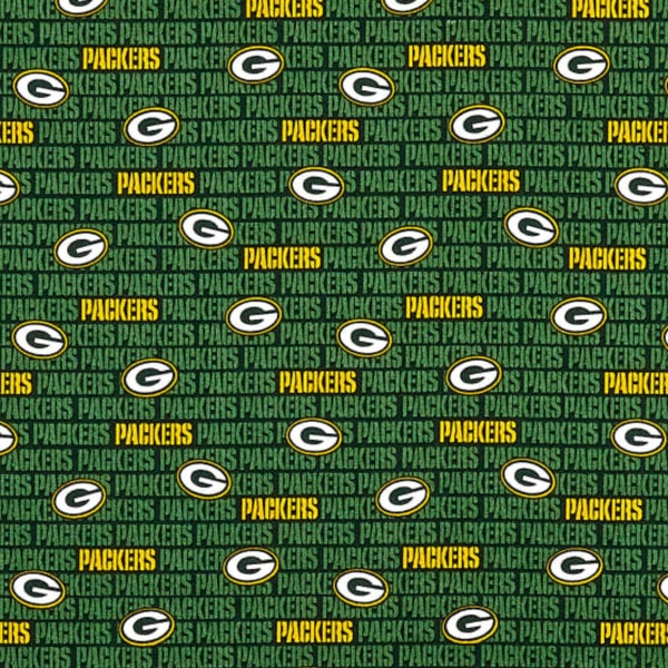 Green Bay Packers Green Fabric 18" x 58" 100% Cotton