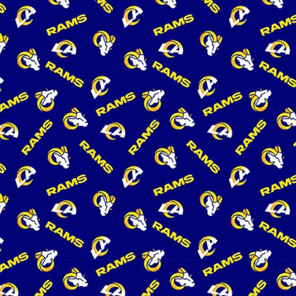 Los Angeles Rams New Fabric 18" x 58" 100% Cotton - .