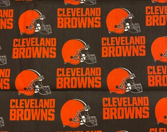 Cleveland Browns Fabric Etsy