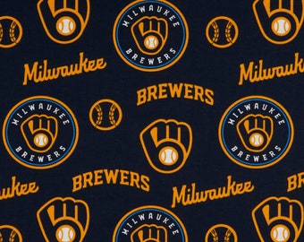 Milwaukee Brewers Fabric 18” x 58” 100% Cotton - .
