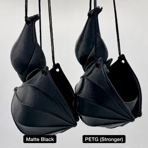 PETG is better for outdoor use. It handles heat, rain, and sunlight better than standard PLA. As you can see, it does have a little more shine than the Matte Black