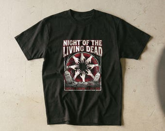 Night Of The Living Dead Tee, Retro 60s Zombie Horror Movie Poster Shirt, Classic Cult Film Graphic Tee