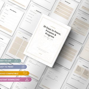 Diário de Fé de 30 Dias | Oração Guiada, Reflexão, Caderno de Exercícios para o Crescimento (Download Digital)