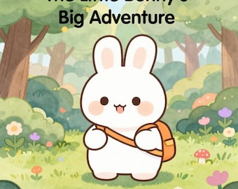 The Little Bunny’s Big Adventure E-Book | Printable Children’s Storybook PDF | Digital Download | Bedtime Book Ages 2–7