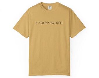Underpowered Stats Science Tee, Comfort Colors Vintage Researcher Gift