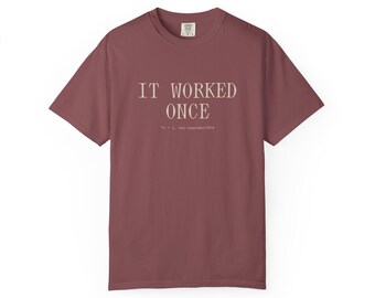 It Worked Once PCR Shirt, Molecular Biology Lab Tee, Comfort Colors Vintage Style