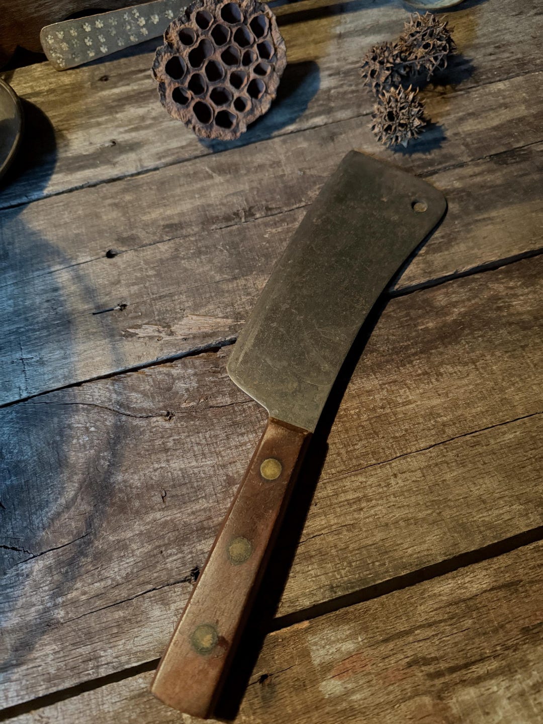 Handsome Antique Cleaver - Farmhouse - Butcher Shop - Cabin - Kitchen ...