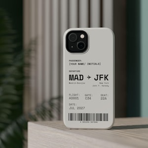 Customizable Boarding Pass Phone Case | Magnetic Impact-Resistant Case