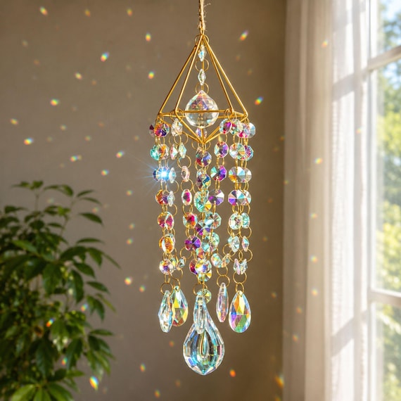 K9 Crystal Suncatcher Window Hanging | Rainbow Maker Prism Decor