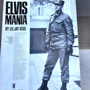 Elvis Mania Magazine by Lee Jay Vega, Elvis Presley Collectible