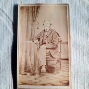 Antique CDV Photo, Victorian Sepia
