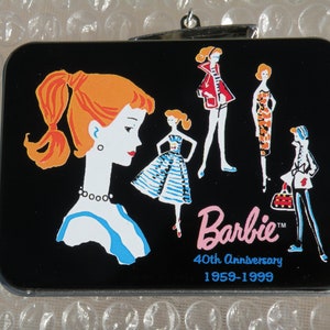  Hallmark 40th Anniversary Edition Barbie Pressed Tin Lunchbox  1959-1999 - 1999 Keepsake Ornament : Home & Kitchen