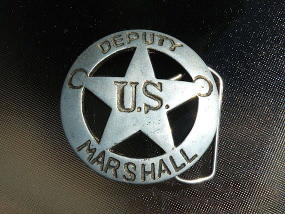 Vintage US Deputy Marshall Belt Buckle - image 1