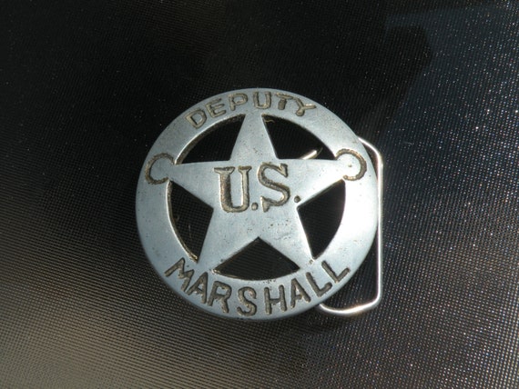 Vintage US Deputy Marshall Belt Buckle - image 3