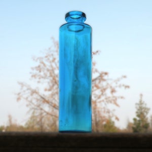 Vintage Aqua Blue Bottle