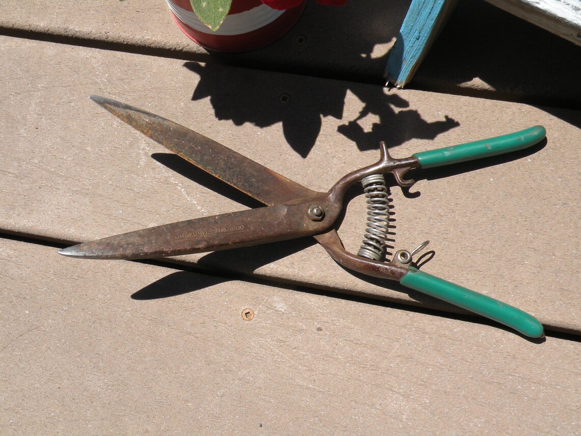 Wiss Garden Shears Wiss Grass Shears No 5600 Drop Etsy