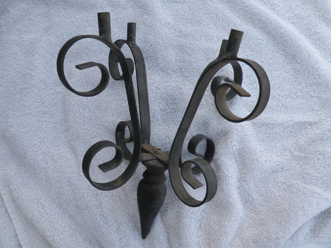 Vintage Wrought Iron Salvage Wrought Iron Yard Art Upcycle Etsy