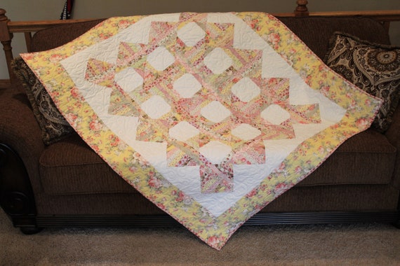 Quilts For Sale Quilt Lap Quilt Floral String Quilt Etsy