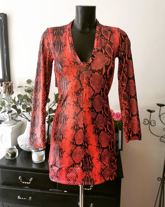 Red hotsell snakeskin outfit