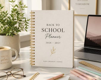 2026-2027 Student Academic Planner PDF, Study Tracker, Class Schedule (Digital Download)