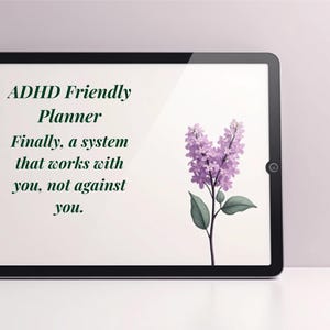 ADHD Planner for Moms, Printable Digital Organizer for Executive Functioning
