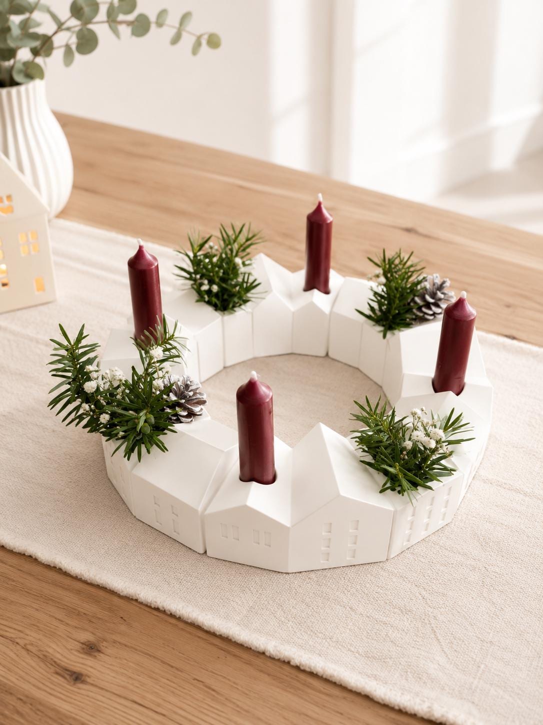Künstlicher adventskranz