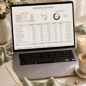 Wedding Planner Excel Template, Complete Budget Guest List Seating Chart Vendor Timeline Checklist Spreadsheet Bundle Digital Download