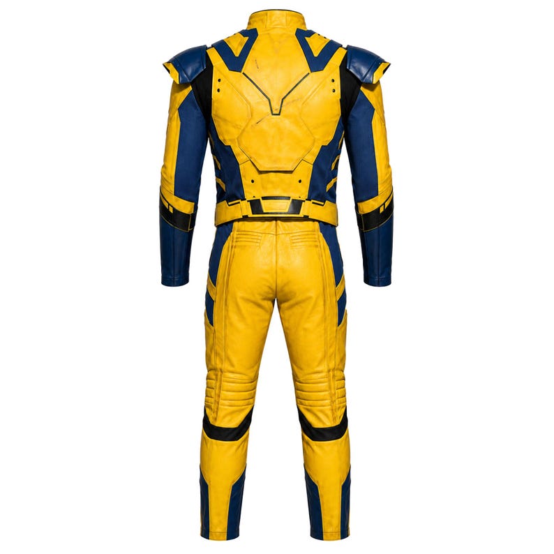 leather cosplay suit
superhero outfit
comic con costume
mens cosplay set
halloween cosplay
mutant hero costume
Wolverine costume
Wolverine cosplay
Logan costume
Deadpool 3 cosplay
Yellow blue suit
Comic Con outfit
gift for Halloween