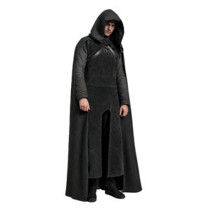 Weeping Monk Lancelot Cosplay Wool Cloak Suede Vest Medieval Knight Costume Halloween Outfit