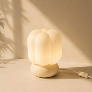 Pop Lamp by Pop Corner | Minimalist Table Lamp | Warm LED Mood Light | 3D Printed Decor
