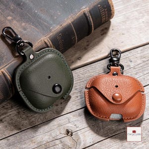 AirPods Leather Case Travel accessory AirPods Holders AirPods 4 AirPods Pro 3 Case Tech Gifts For Men Protective Cases Keychain Clip Case