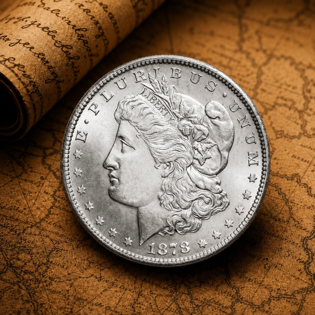 1878 morgan silver dollar - Etsy 日本