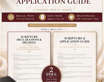 Scripture Declarations & Decrees PDF | Christian Affirmations, Prayer Guide (Instant Download)