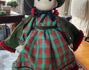 Precious Moments Doll May You Have an Old Fashion Christmas.