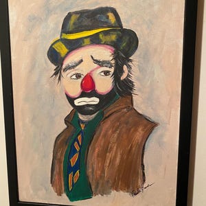 Hobo Clown Painting