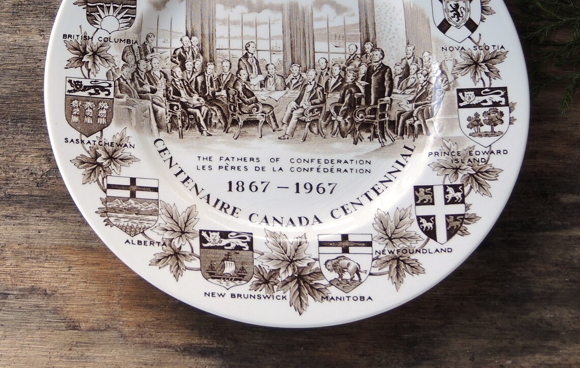 Wood and Sons Canadian Centennial Collector's Plate Alpine Etsy