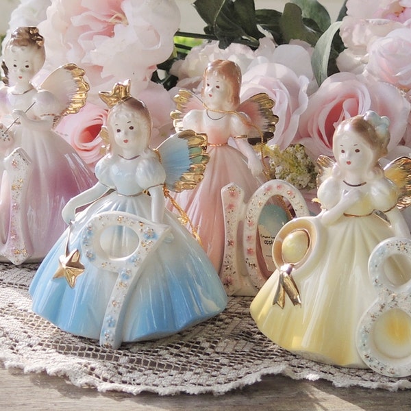 Josef Originals Birthday Girl Figurine Listing is for ONE Figurine ONLY , Through the Years 8 - 11