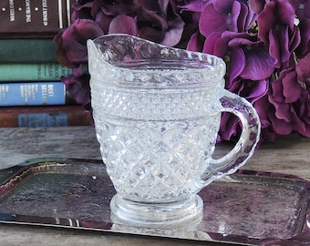 Wexford Clear Glass Creamer Anchor Hocking Company Ca. 1970's