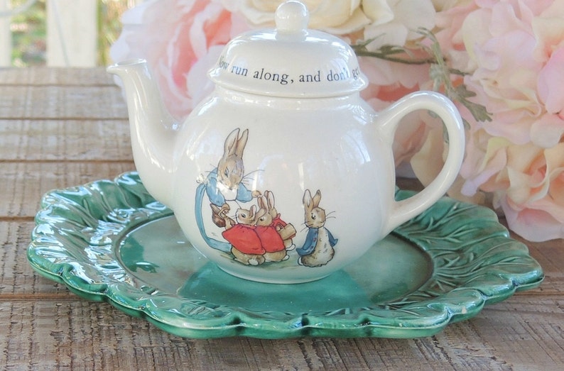 Wedgwood Peter Rabbit Child's Teapot With Lid Run Along Etsy