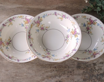 Lamberton Peggy Shippen Coupe Cereal Bowls Set of 3 Ca. Late 1940s - 1950's