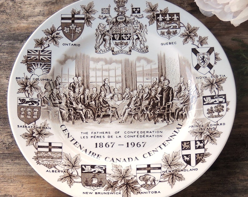 Wood and Sons Canadian Centennial Collector's Plate Alpine Etsy