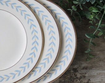 Syracuse Sherwood Lunch Plates Set of 3 Mid Century Modern Small Dinner Plates Replacement China